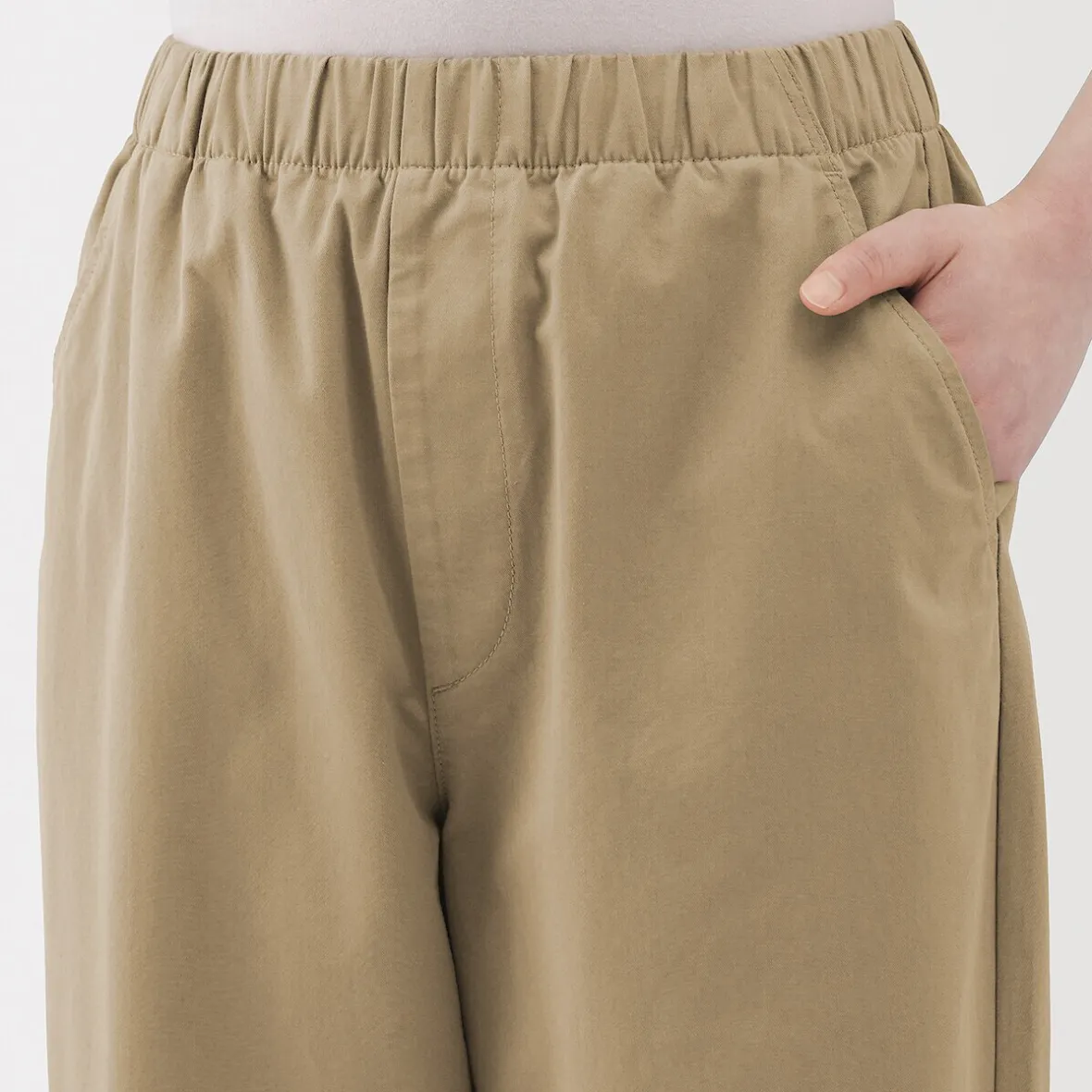 Discount Muji Pantalón de corte cómodo y algodón para mujer