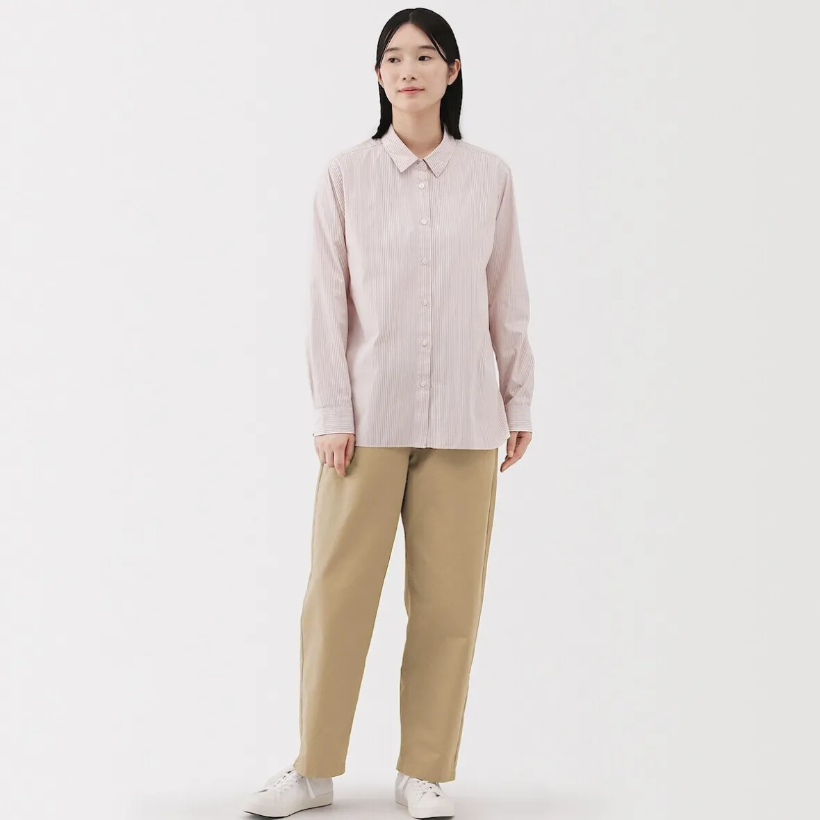 Discount Muji Pantalón de corte cómodo y algodón para mujer