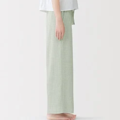 Discount Muji Pantalón largo de punto suelto para mujer