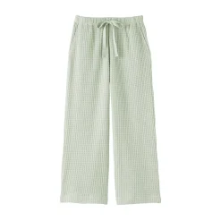 Discount Muji Pantalón largo de punto suelto para mujer