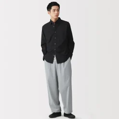 Best Muji Pantalón plisado de pierna ancha Quick Dry para hombre