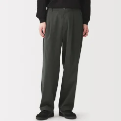 Best Muji Pantalón plisado de pierna ancha Quick Dry para hombre