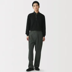 Best Muji Pantalón plisado de pierna ancha Quick Dry para hombre