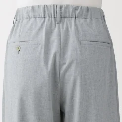 Best Muji Pantalón plisado de pierna ancha Quick Dry para hombre
