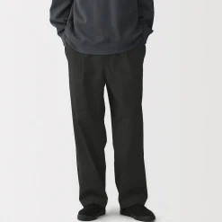 Best Muji Pantalón plisado de pierna ancha Quick Dry para hombre
