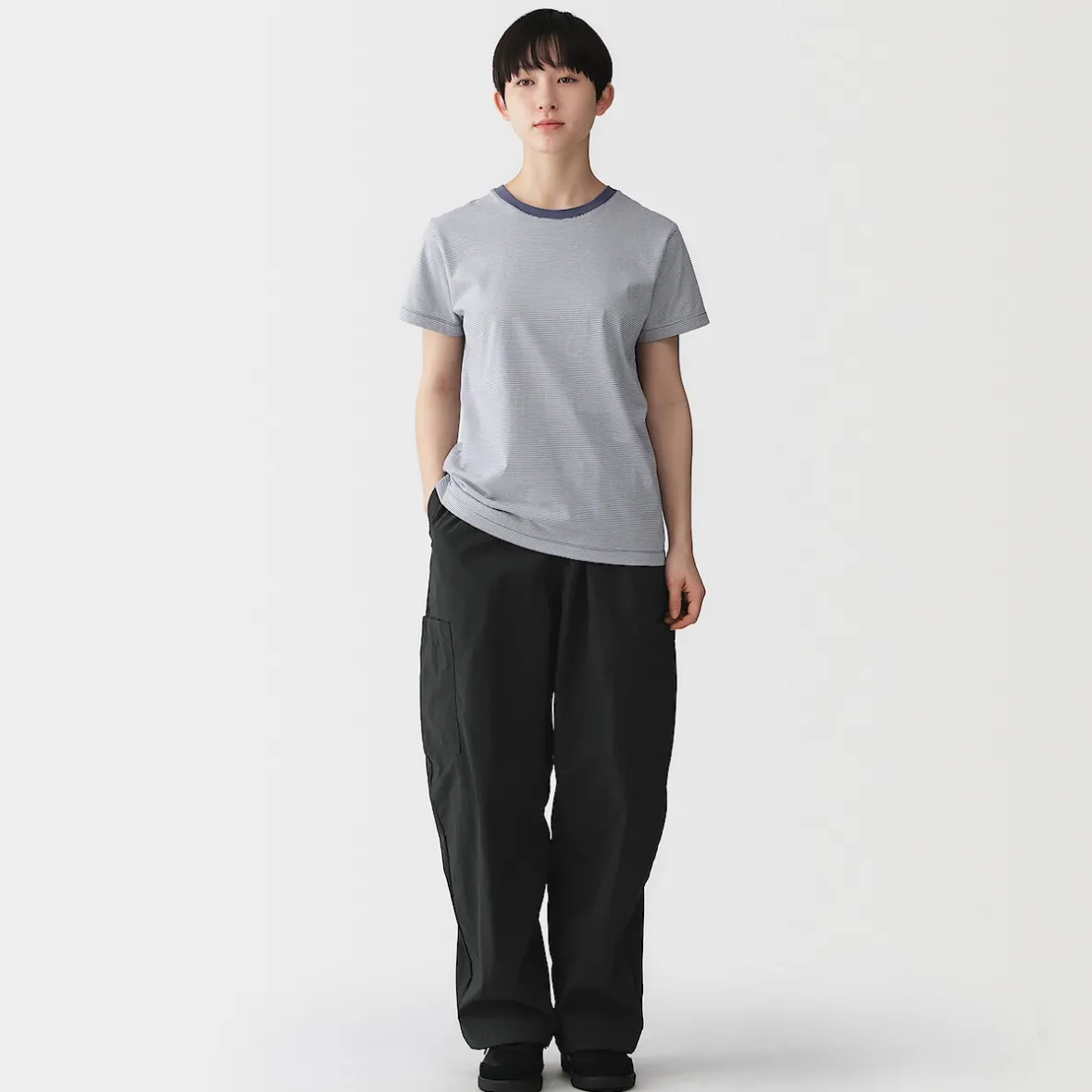 Best Muji Pantalón utilitario de ajuste cómodo y repelente al agua para mujer
