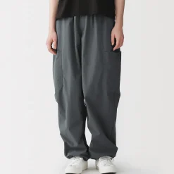 Best Muji Pantalón utilitario de ajuste cómodo y repelente al agua para mujer