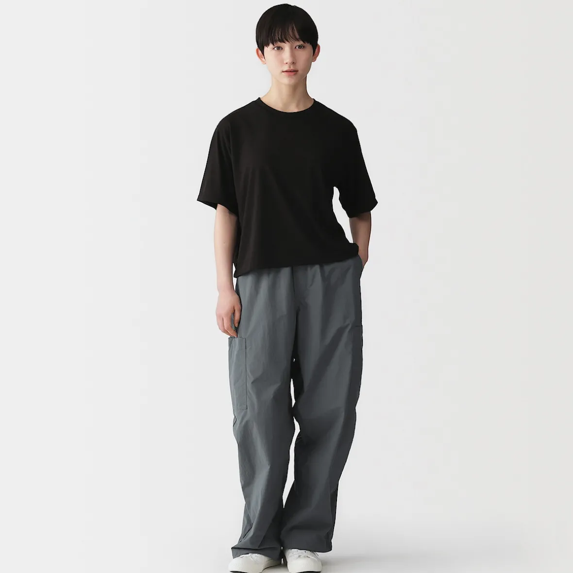 Best Muji Pantalón utilitario de ajuste cómodo y repelente al agua para mujer
