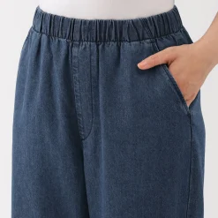 Discount Muji Pantalón vaquero de corte cómodo y algodón para mujer