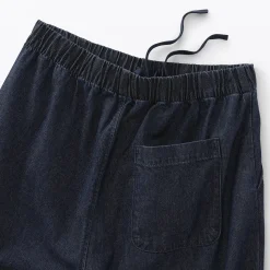 Discount Muji Pantalón vaquero de corte cómodo y algodón para mujer