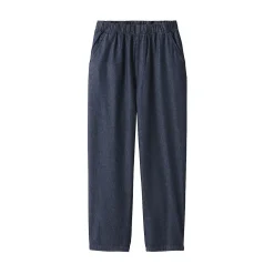Discount Muji Pantalón vaquero de corte cómodo y algodón para mujer