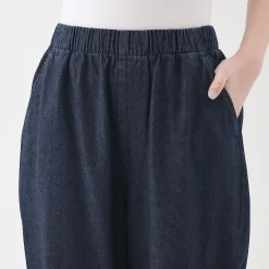Discount Muji Pantalón vaquero de corte cómodo y algodón para mujer