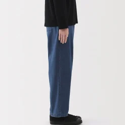 Discount Muji Pantalón vaquero de corte cómodo y algodón para mujer