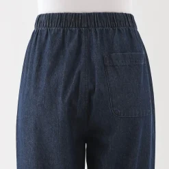 Discount Muji Pantalón vaquero de corte cómodo y algodón para mujer
