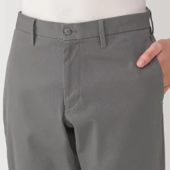 Muji Pantalon chino elastico para hombre (76cm)