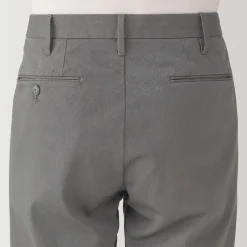 Muji Pantalon chino elastico para hombre (76cm)