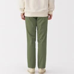 Muji Pantalon chino elastico para hombre (76cm)
