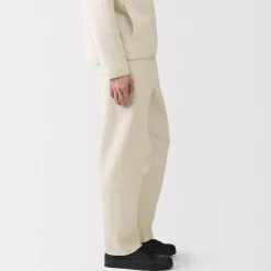 Outlet Muji Pantalones acanalado de ajuste cómodo y punto milano para hombre