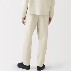 Outlet Muji Pantalones acanalado de ajuste cómodo y punto milano para hombre