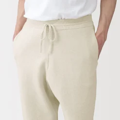 Outlet Muji Pantalones acanalado de ajuste cómodo y punto milano para hombre