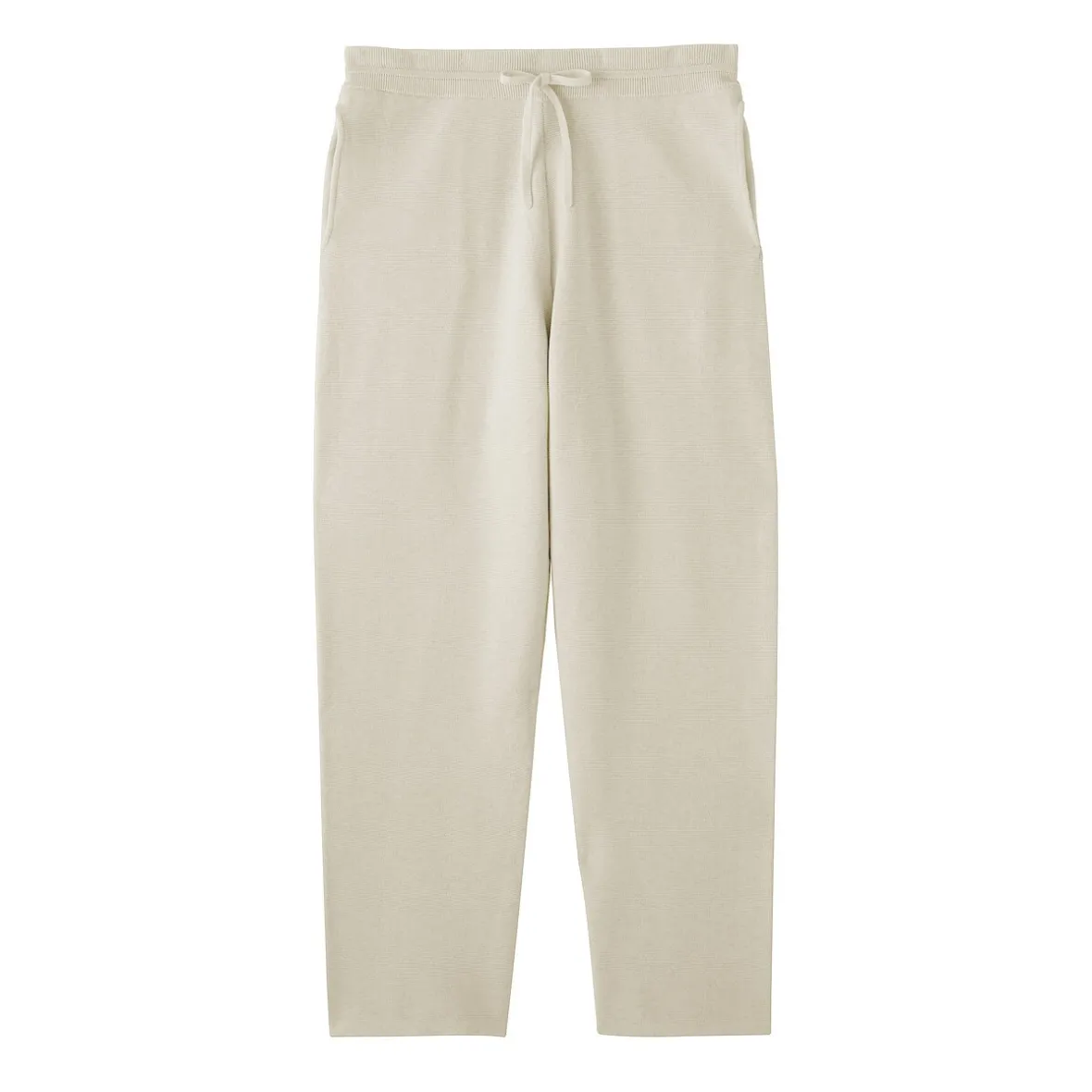 Outlet Muji Pantalones acanalado de ajuste cómodo y punto milano para hombre