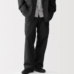 Best Muji Pantalones cargo de algodón ligero para hombre