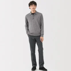 Discount Muji Pantalones chinos ajustados elásticos largos para hombre