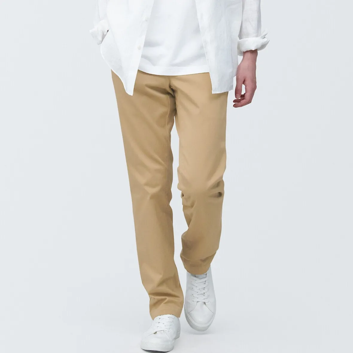 Discount Muji Pantalones chinos ajustados elásticos largos para hombre