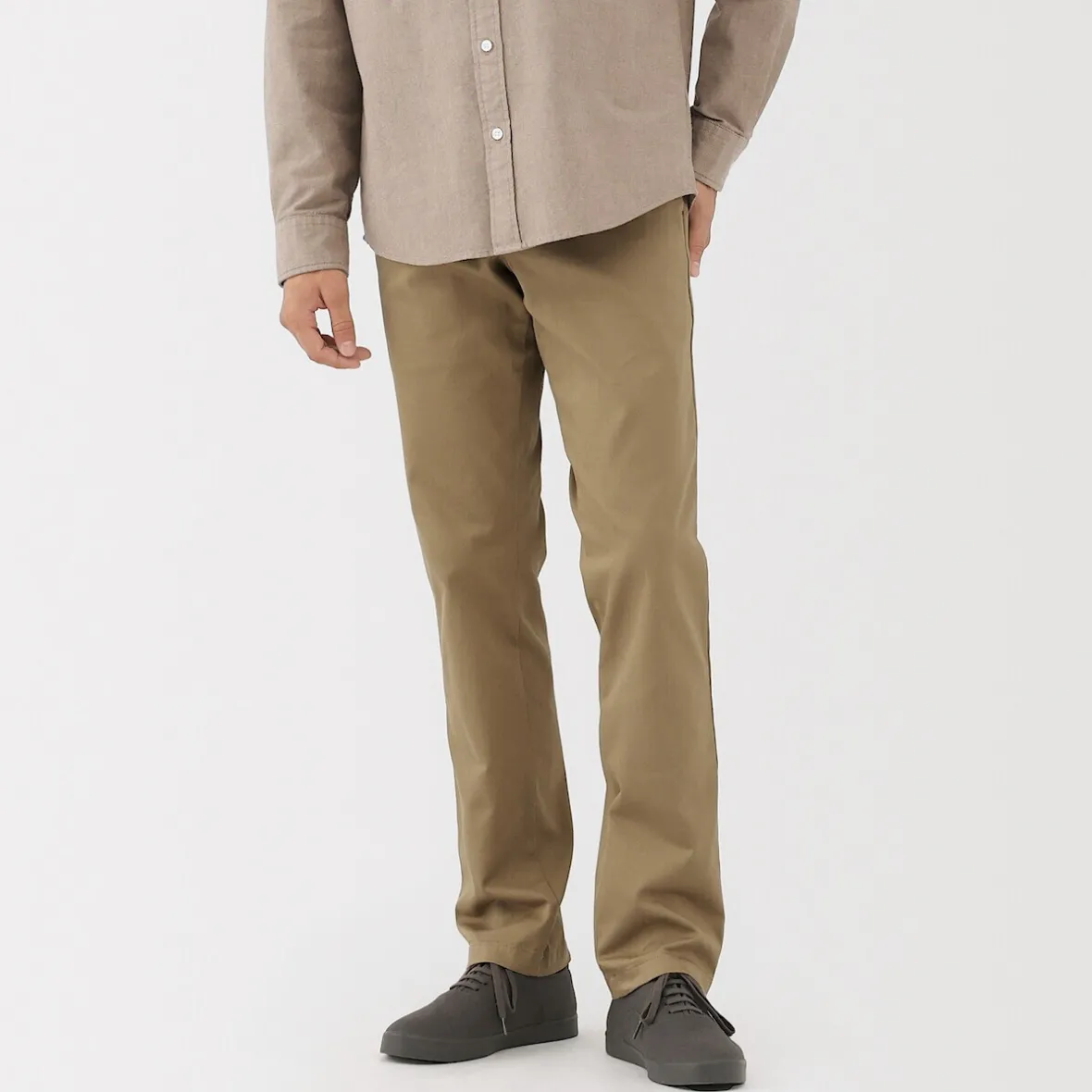 Discount Muji Pantalones chinos ajustados elásticos largos para hombre