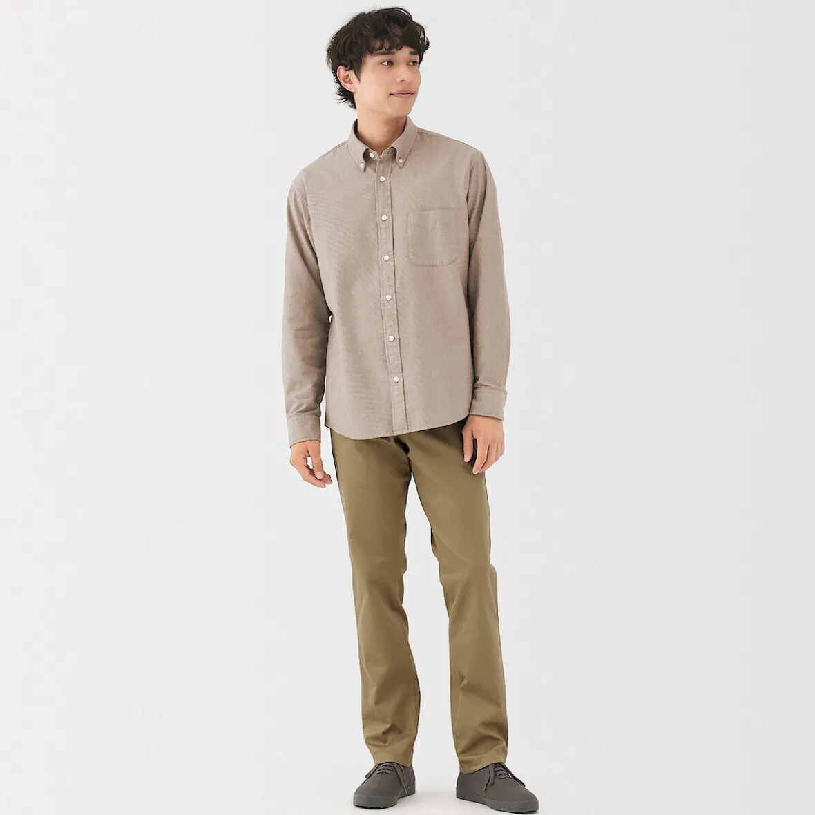 Discount Muji Pantalones chinos ajustados elásticos largos para hombre