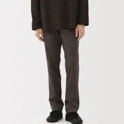 Hot Muji Pantalones chinos ajustados elásticos largos para hombre