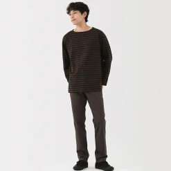 Hot Muji Pantalones chinos ajustados elásticos largos para hombre