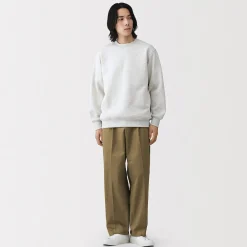 Discount Muji Pantalones chinos anchos con pliegues delanteros para hombre
