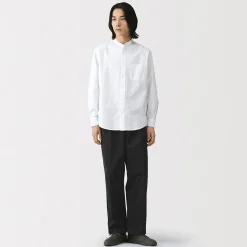 Discount Muji Pantalones chinos anchos con pliegues delanteros para hombre