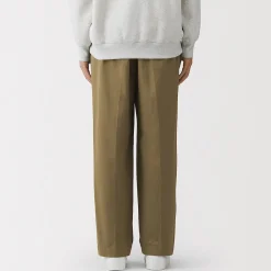 Discount Muji Pantalones chinos anchos con pliegues delanteros para hombre