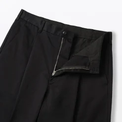 Clearance Muji Pantalones chinos anchos con pliegues delanteros para hombre