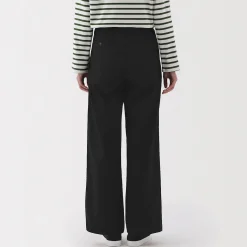 Clearance Muji Pantalones chinos con pinzas y pernera larga de algodón para mujer