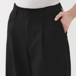 Clearance Muji Pantalones chinos con pinzas y pernera larga de algodón para mujer