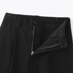 Clearance Muji Pantalones chinos con pinzas y pernera larga de algodón para mujer