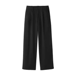 Clearance Muji Pantalones chinos con pinzas y pernera larga de algodón para mujer