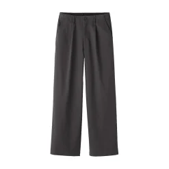 Clearance Muji Pantalones chinos con pinzas y pernera larga de algodón para mujer