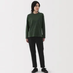 Outlet Muji Pantalones chinos Slim elásticos en 4 direcciones para mujer