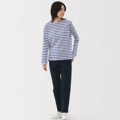 Outlet Muji Pantalones chinos Slim elásticos en 4 direcciones para mujer