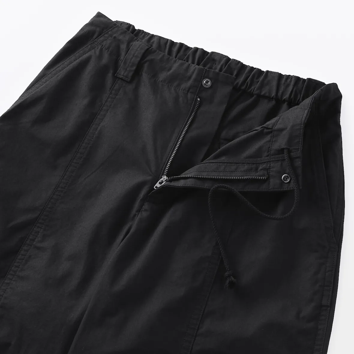 New Muji Pantalones con cordón de algodón ligero para mujer