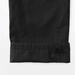 New Muji Pantalones con cordón de algodón ligero para mujer
