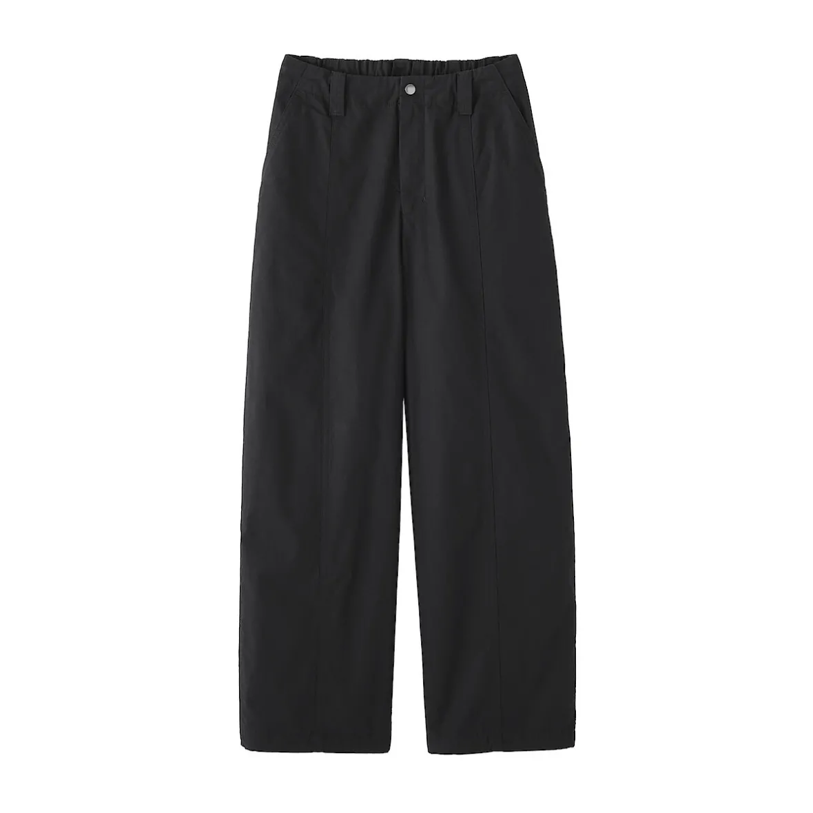 New Muji Pantalones con cordón de algodón ligero para mujer