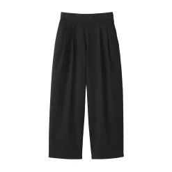 Clearance Muji Pantalones con corte tapered en sarga de algodón para mujer