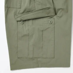 Best Muji Pantalones cortos cargo de mezcla de algodón lavado para hombre