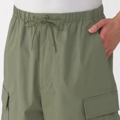 Best Muji Pantalones cortos cargo de mezcla de algodón lavado para hombre