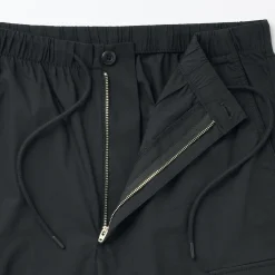 Best Muji Pantalones cortos cargo de mezcla de algodón lavado para hombre